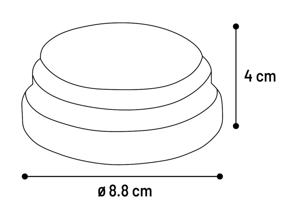 # AUDIOKNOP OPNEEMBAAR DIA. 8,8CM