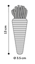 KS LEGOU WORTEL ORANJE 2 STUKS 13CM