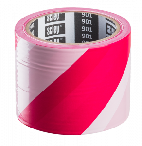 AFZETBAND  ROOD/WIT 100mtr rol