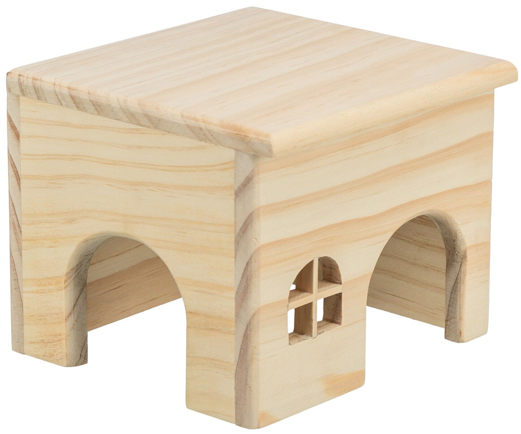 Huis, spijkervrij, hamsters, hout, 15×12×15 cm