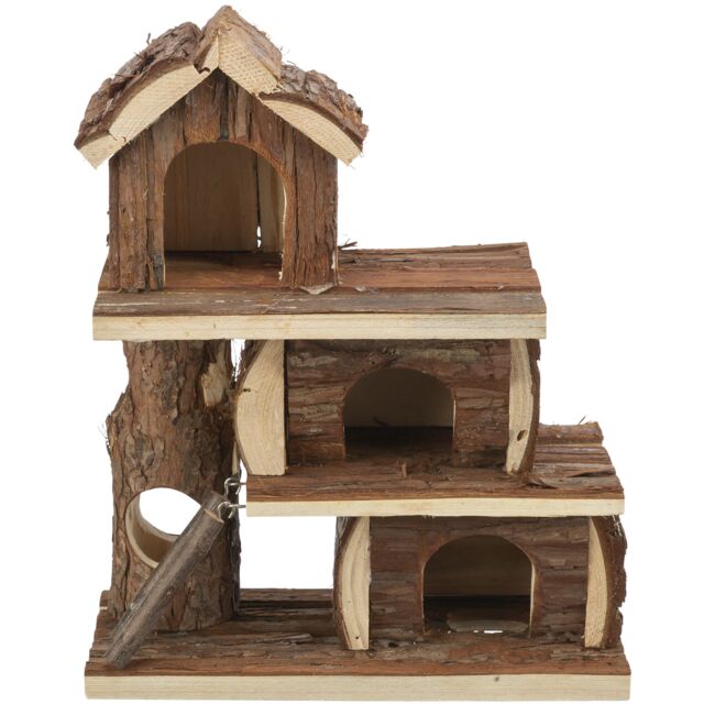 Huis Tammo, muizen, schorshout, 25×30×12 cm