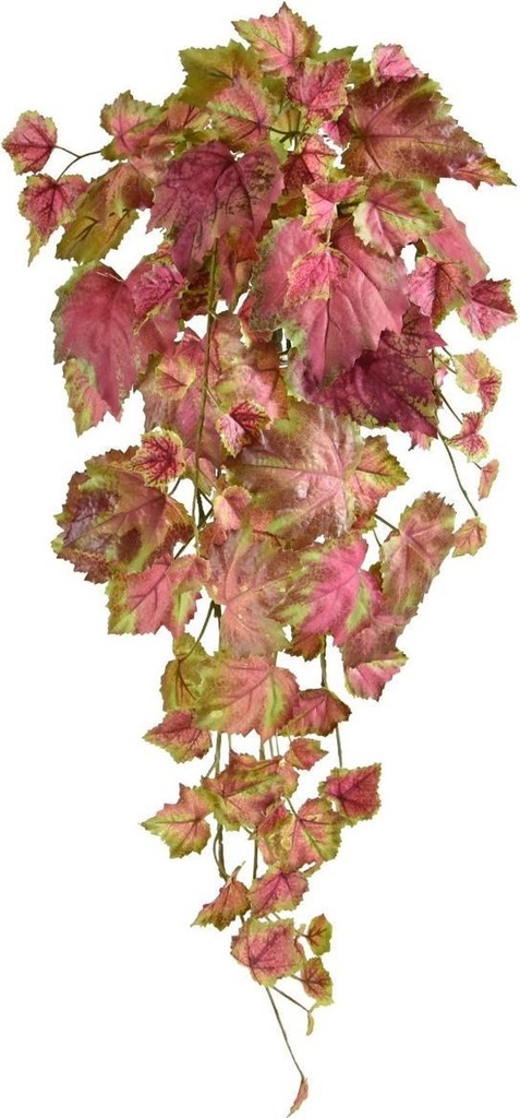 Kunst Druivenblad hanger 65cm - roze