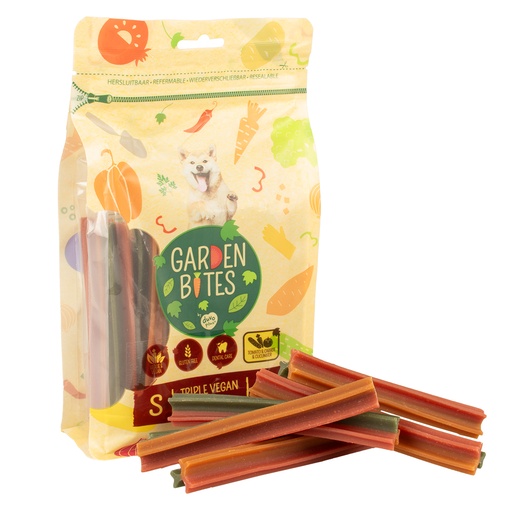 [15440] Garden Bites triple vegan sticks M - 15cm - 12pcs Meerkleurig