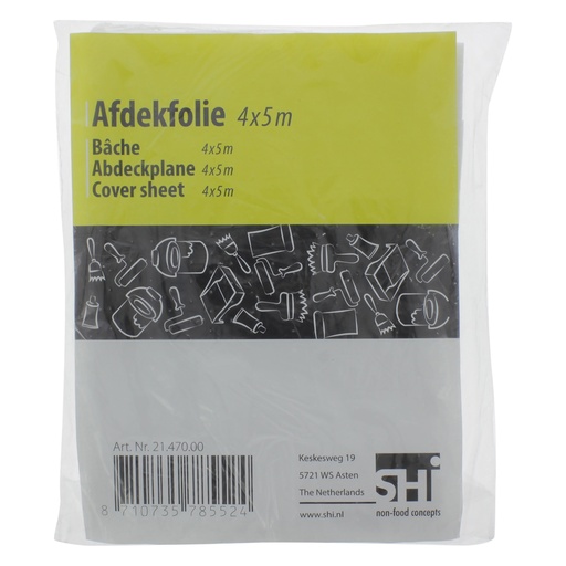[21.470.00] ELMA AFDEKFOLIE 5X4MTR 0.007mm