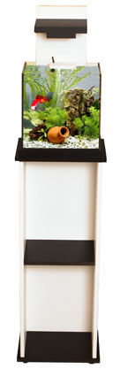 [BR_138539] # ADM Aquacubic Meubel 32x27x90 Wit/Zwart