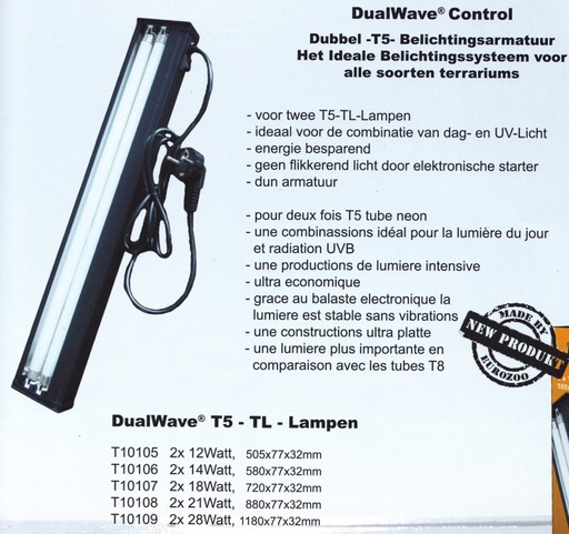 [BR_149987] Dubbele T5 armatuur 12W