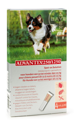 [25005               ] Advantix 250 10-25 KG,4 pipetten.